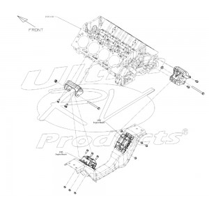 22188393  -  Mount - Engine Front  (Single)